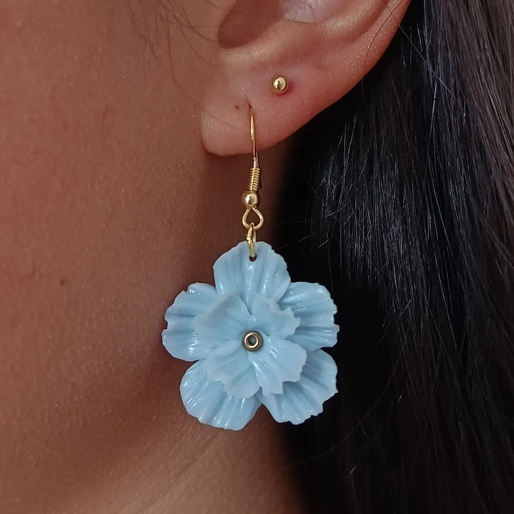 Boucles Printanières Bleues Claires
