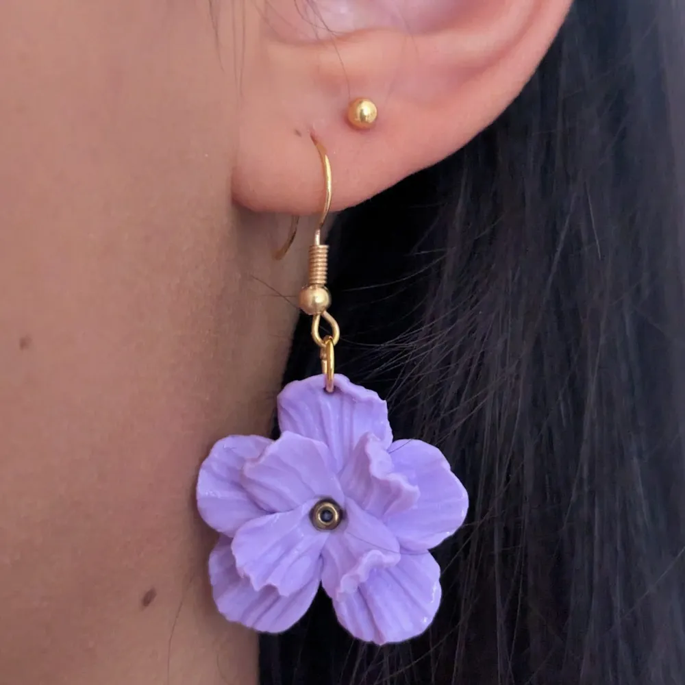 Boucles Printanières Violettes Claires