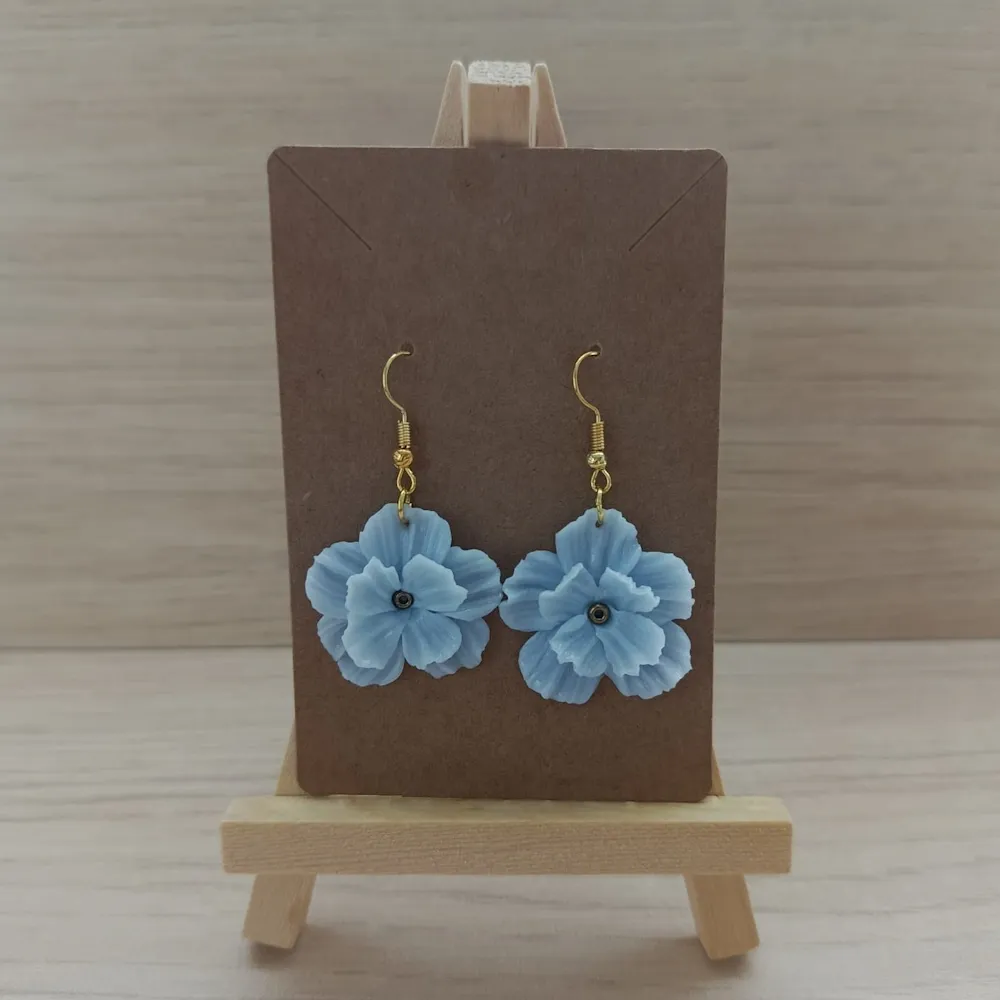 Boucles Printanières Bleues Claires