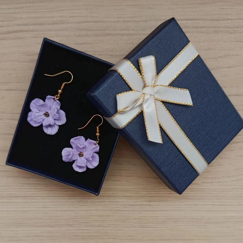Boucles Printanières Violettes Claires