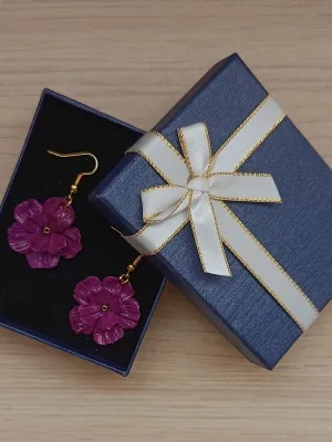 Boucles Printanières Violettes Brillantes