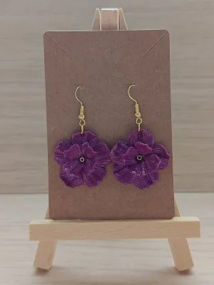 Boucles Printanières Violettes Brillantes