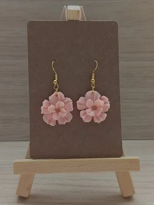 Petites Boucles Printanières Roses