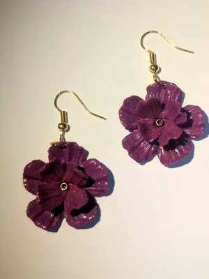 Boucles Printanières Violettes Brillantes