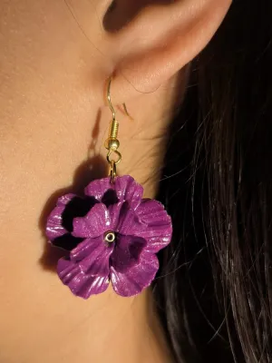 Boucles Printanières Violettes Brillantes