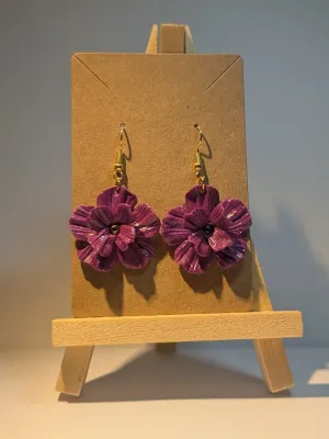 Boucles Printanières Violettes Brillantes