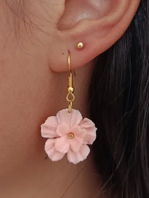 Petites Boucles Printanières Roses