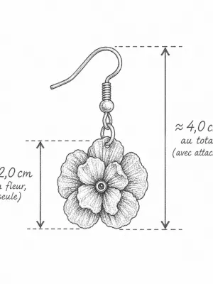 Petites Boucles Printanières Roses