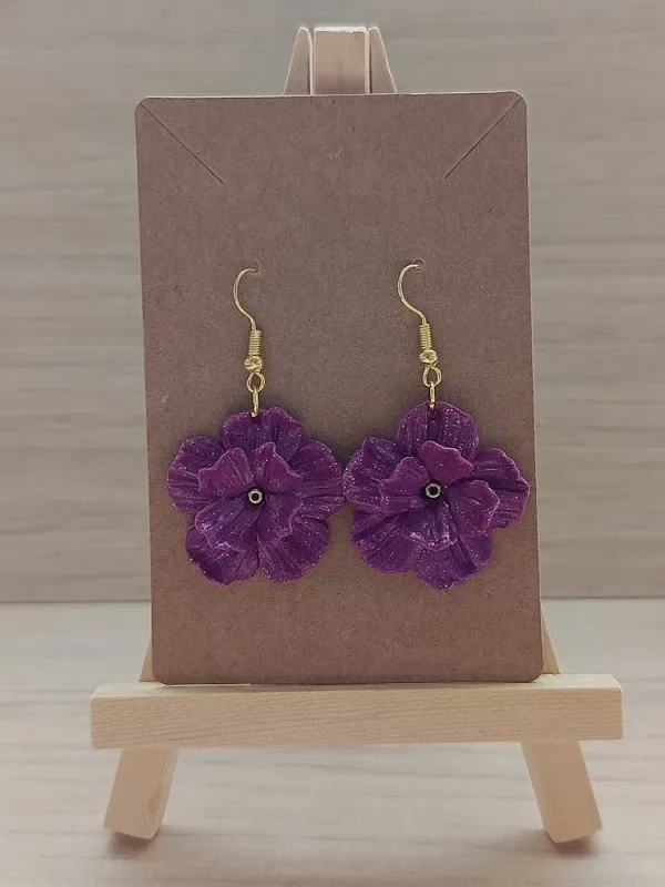 Produit Boucles Printanières Violettes Brillantes Image