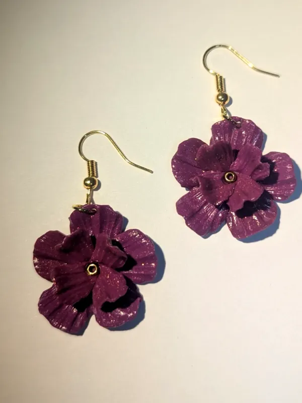 Produit Boucles Printanières Violettes Brillantes Image