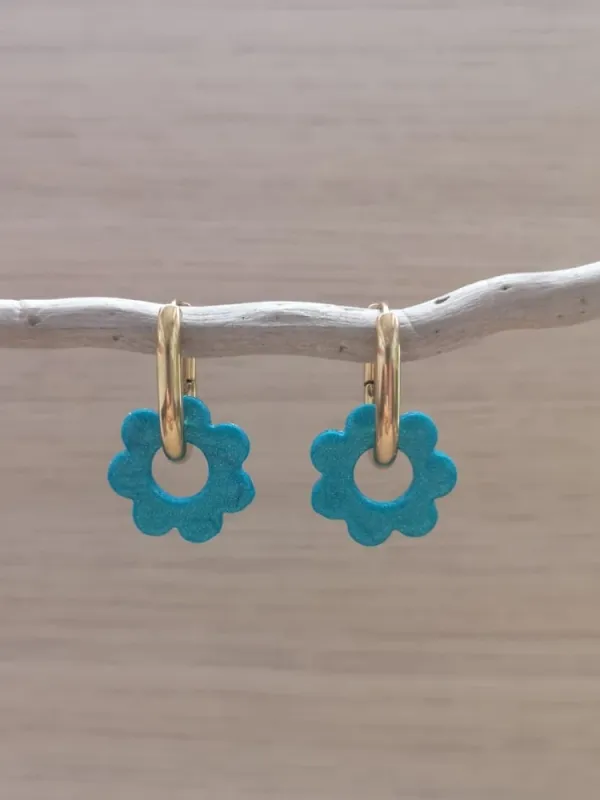 Produit Fleurs Turquoises Image