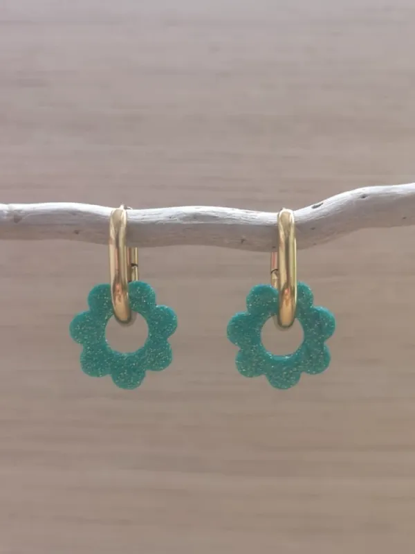 Produit Fleurs Turquoises Brillantes Image